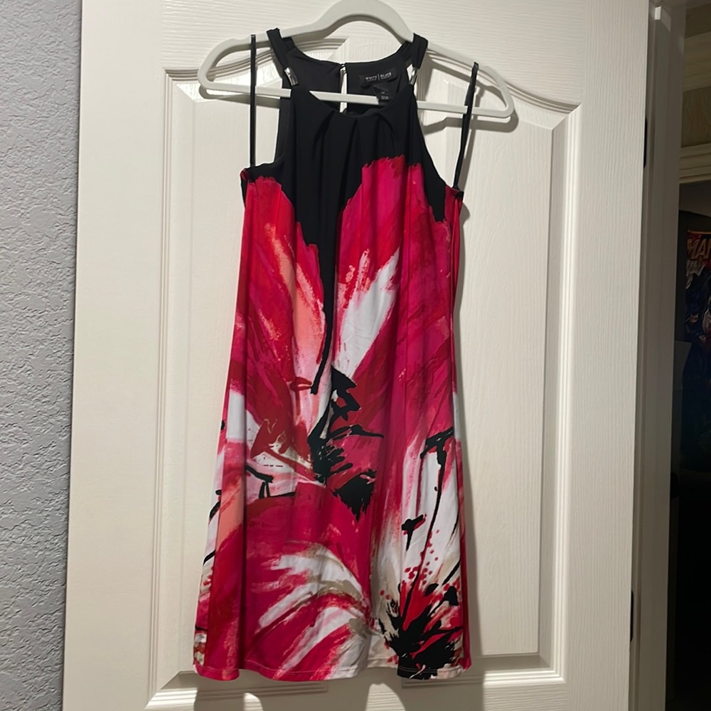 White House Black Market Floral Knit Dress XS
